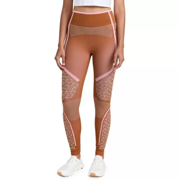 adidas by Stella McCartney Womens TrueStrength Seamless Yoga LeggingsDark Camel