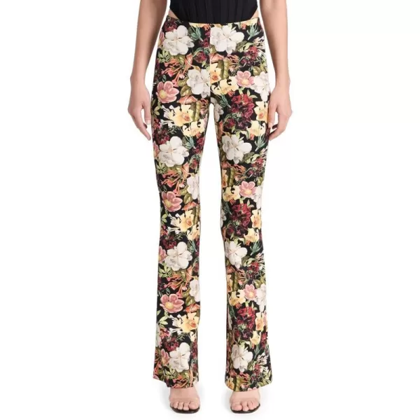 alice  olivia Womens Brynlee Bootcut PantsJuniper Floral Black