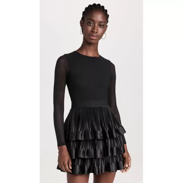 alice  olivia Womens Chara Ruffle Mini Dressalice  olivia Womens Chara Ruffle Mini Dress