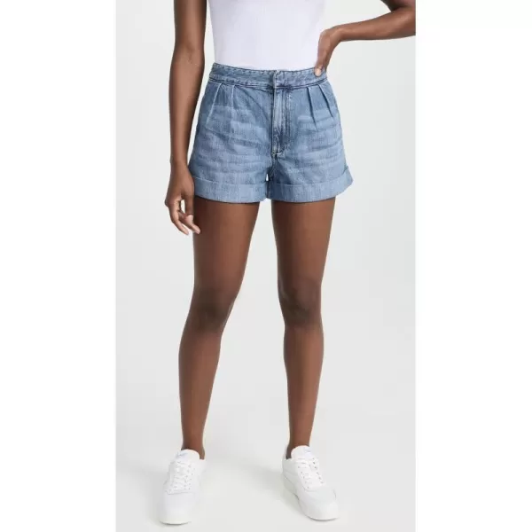 alice  olivia Womens Conry Pleated Denim Shortsalice  olivia Womens Conry Pleated Denim Shorts