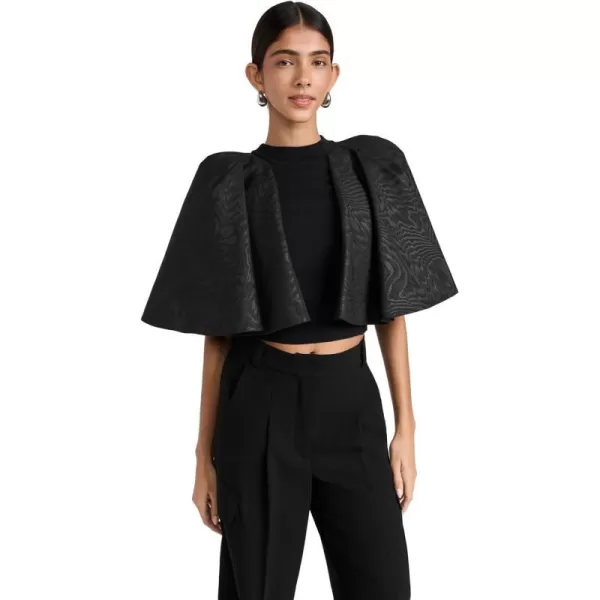 alice  olivia Womens Sergia Cape Sleeve TopBlack