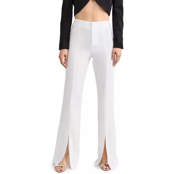 alice  olivia Womens Tisa Low Rise Clean Waistband Bootcut PantsOffwhite