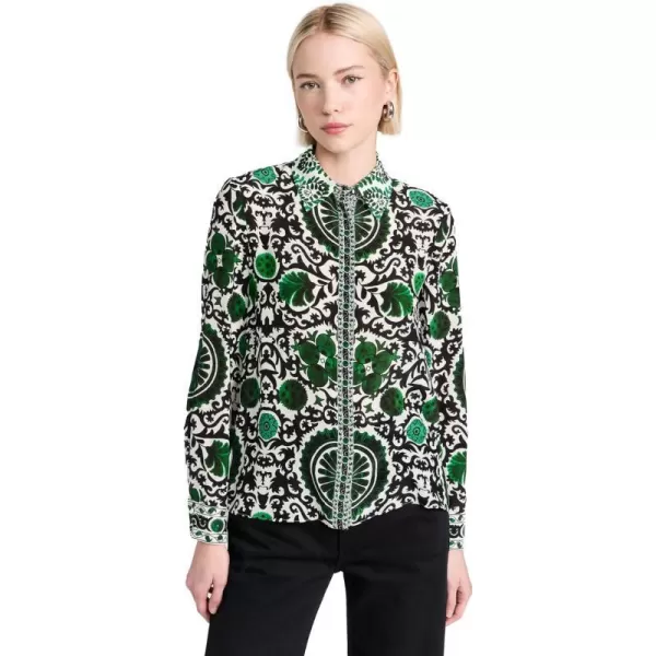 alice  olivia Womens Willa TopMonarch Light Emerald Small