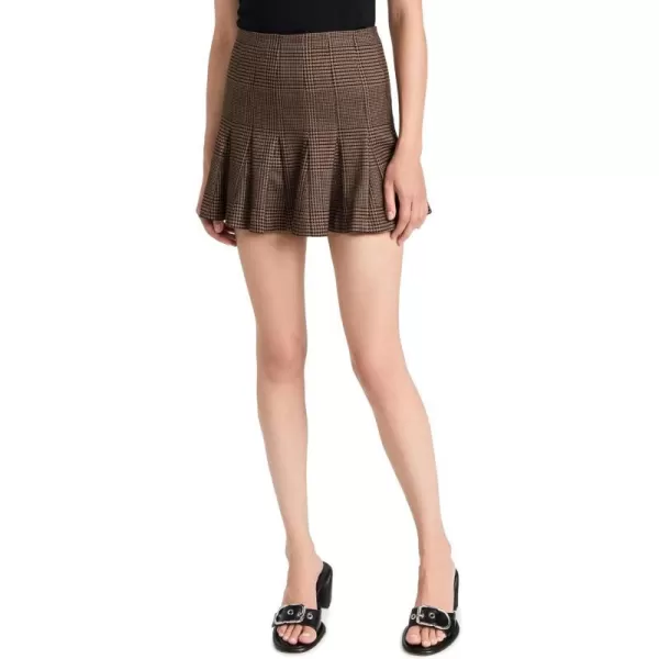 alice  olivia Womens Zona Godet MiniskirtCamelBlack