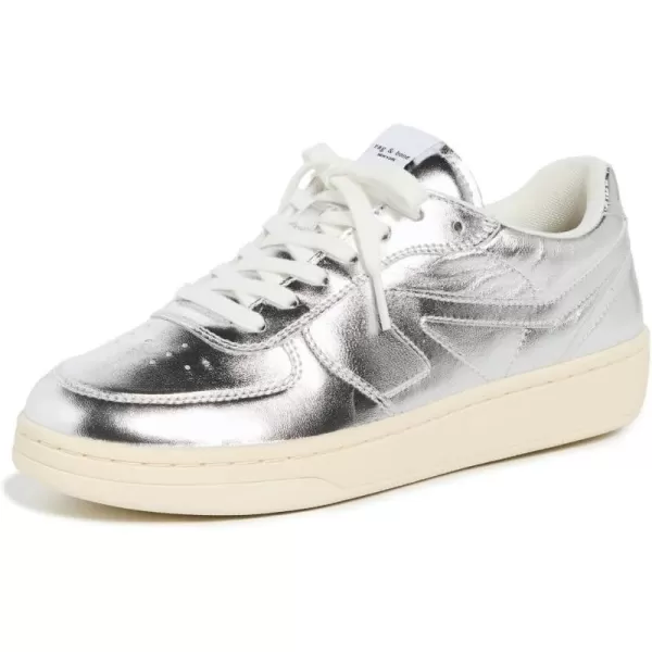 rag  bone Womens Retro Court SneakersSlvr