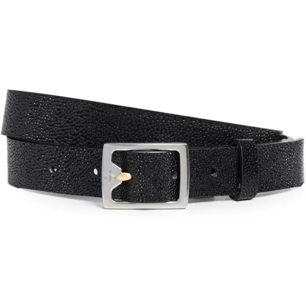 rag amp bone Womens Baby Boyfriend Belt 20 TexturedBlk