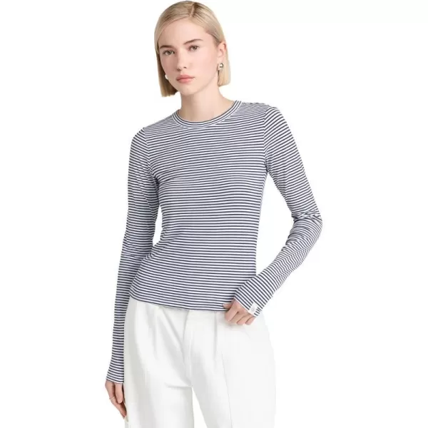 rag amp bone Womens Luca Stripe TopBlackwht