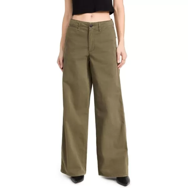 rag amp bone Womens Sofie Wide Leg ChinosOlive