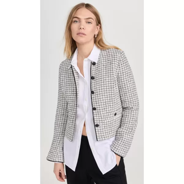 rag  bone Womens Carmen JacketBlackWhite