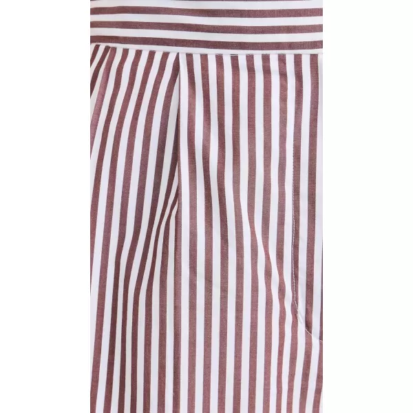 rag  bone Womens Lacey Stripe Poplin PantsThnbrwnstp