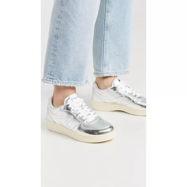 rag  bone Womens Retro Court SneakersSlvr