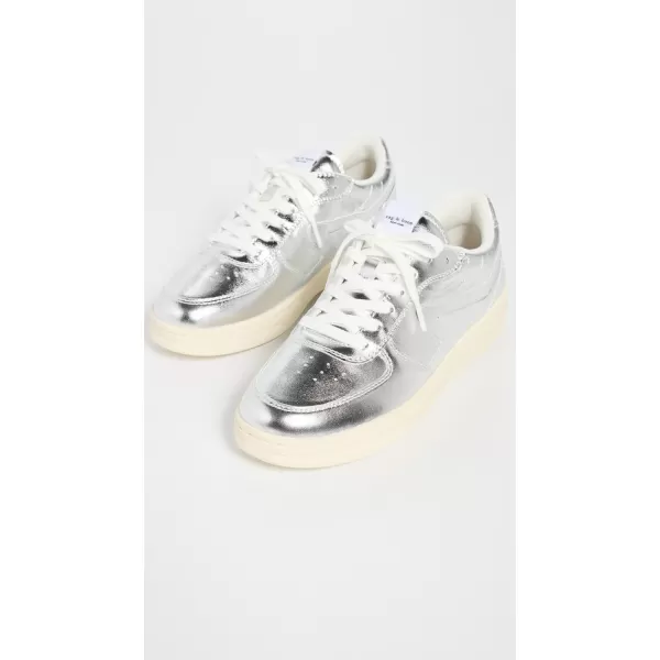 rag  bone Womens Retro Court SneakersSlvr