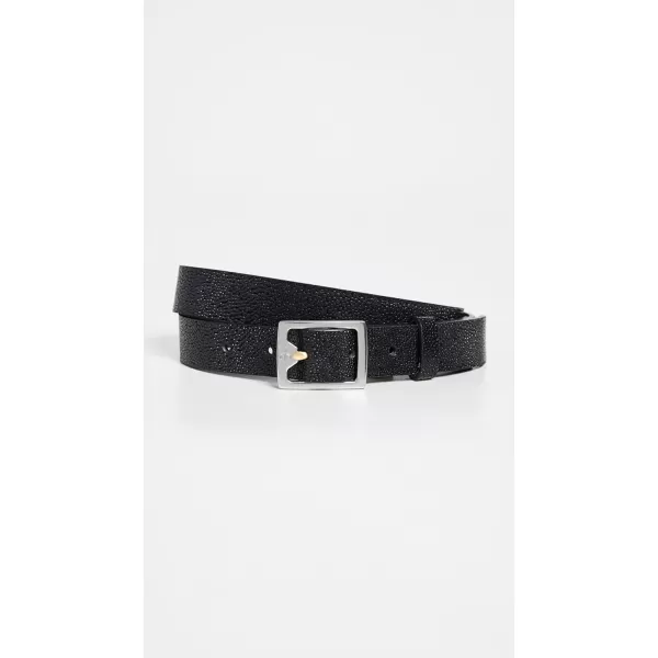 rag amp bone Womens Baby Boyfriend Belt 20 TexturedBlk