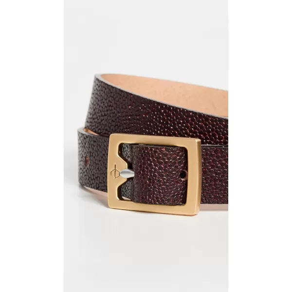 rag amp bone Womens Baby Boyfriend Belt 20 TexturedBrg