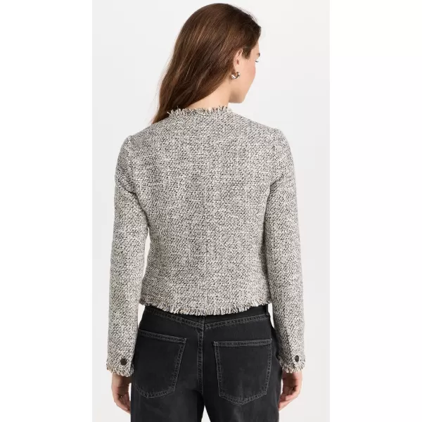 rag amp bone Womens Carmen Tweed JacketBlackwht