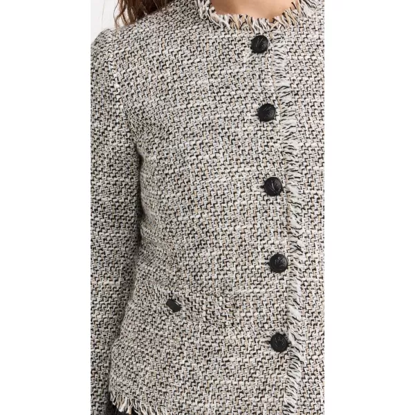 rag amp bone Womens Carmen Tweed JacketBlackwht