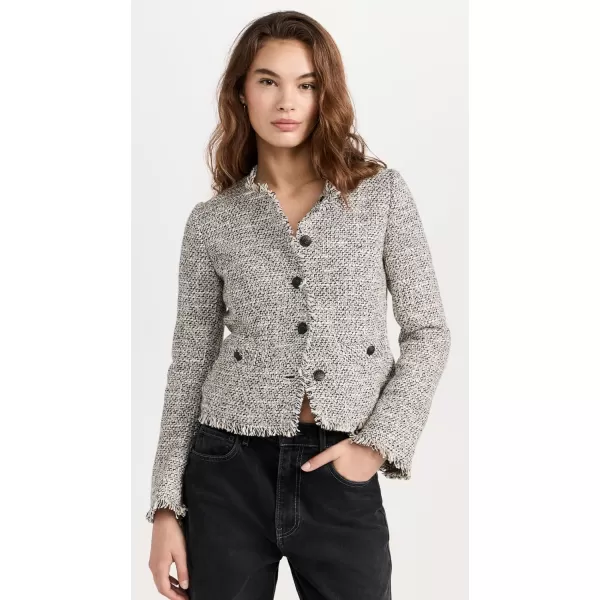 rag amp bone Womens Carmen Tweed JacketBlackwht