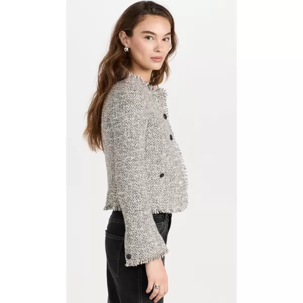 rag amp bone Womens Carmen Tweed JacketBlackwht