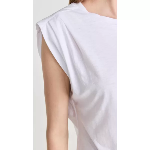 rag amp bone Womens The Slub Pleat TankWhite