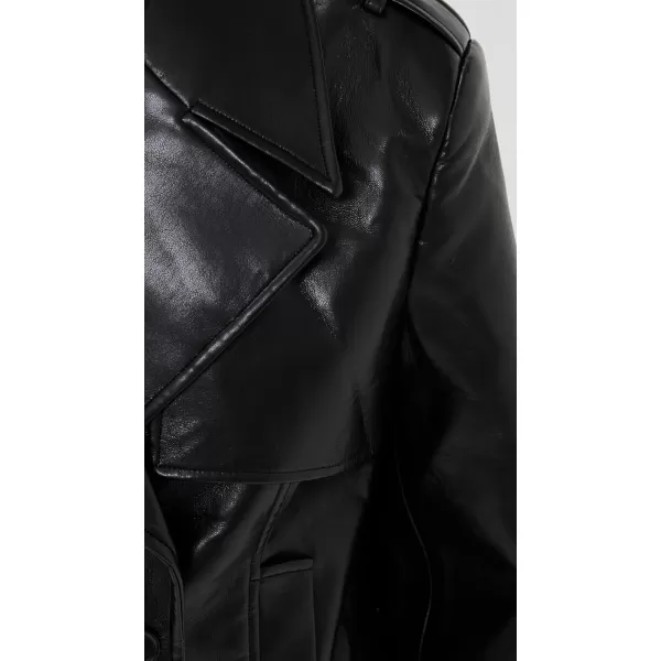 ANINE BING Womens Greer JacketBlack Recycled Leather