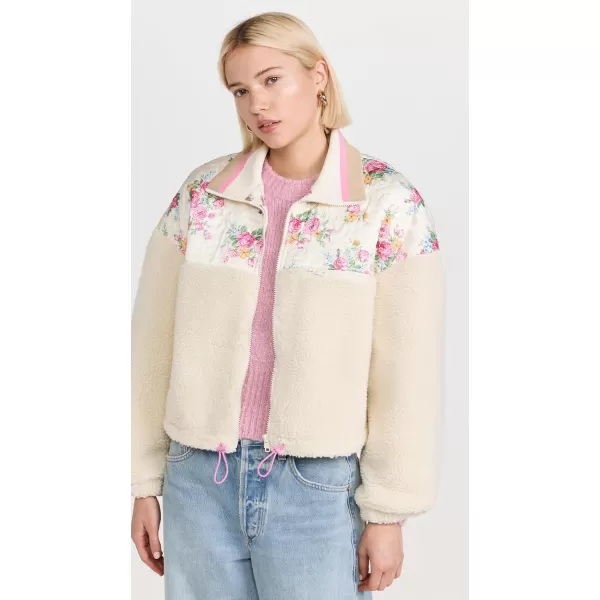 For Love ampamp Lemons Womens Saide Floral Fleece JacketPink