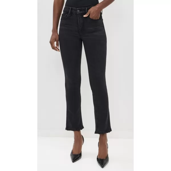 Good American Womens Good Legs Straight Jeans with Darted Back PocketsBlack340