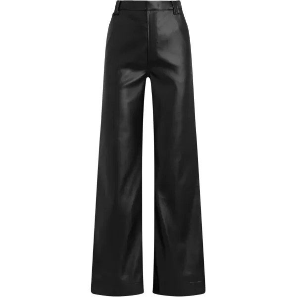 Joes Womens The Mia High Rise Wide Leg JeanBlack Vegan Leather