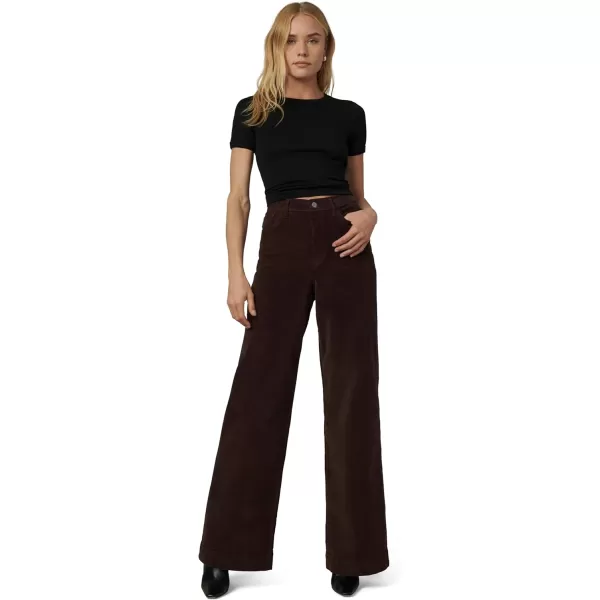 Joes Womens The Mia High Rise Wide Leg JeanCoffee Bean Corduroy