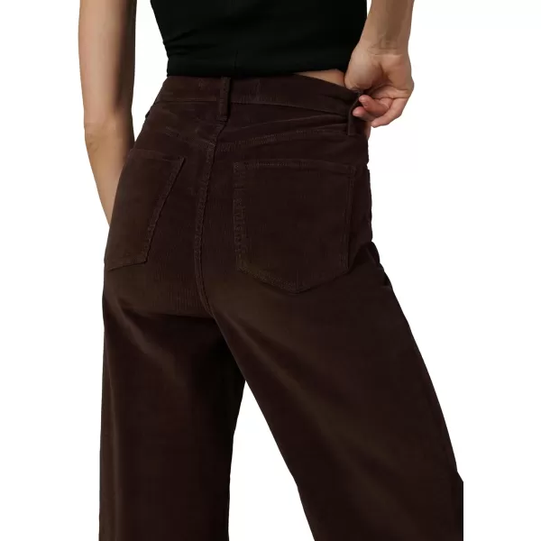 Joes Womens The Mia High Rise Wide Leg JeanCoffee Bean Corduroy