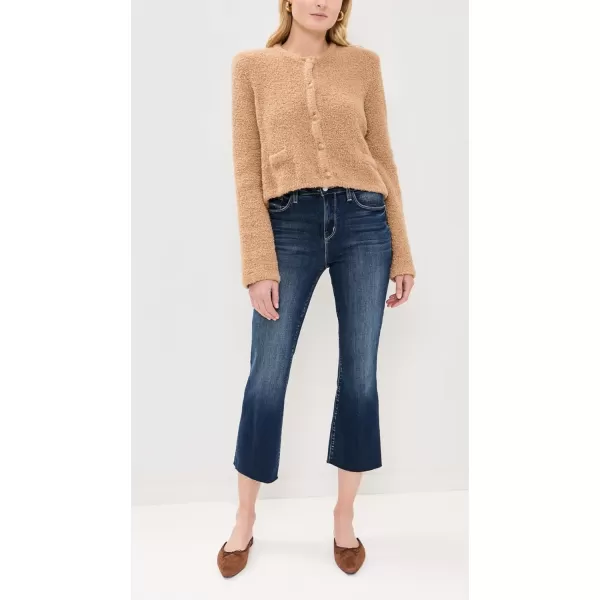 LAGENCE Womens Kendra Crop Flare JeansColumbia