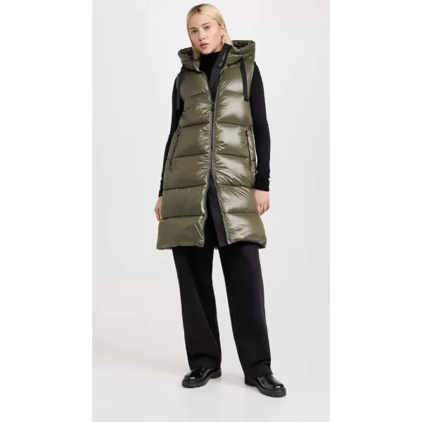 Save The Duck Womens Iria VestLaurel Green