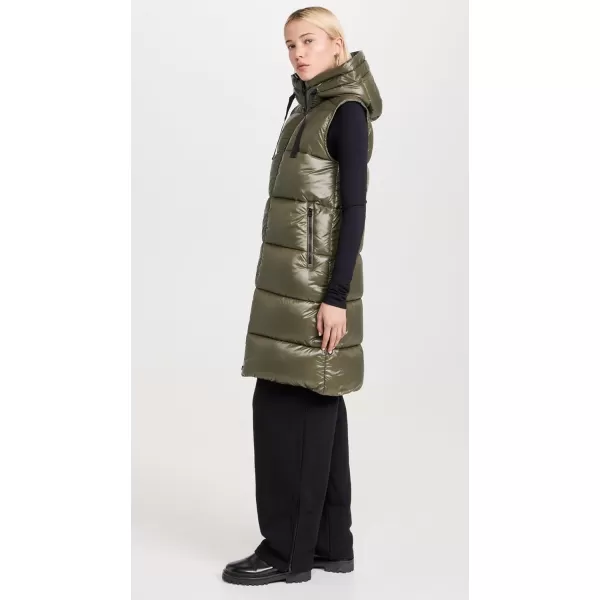 Save The Duck Womens Iria VestLaurel Green