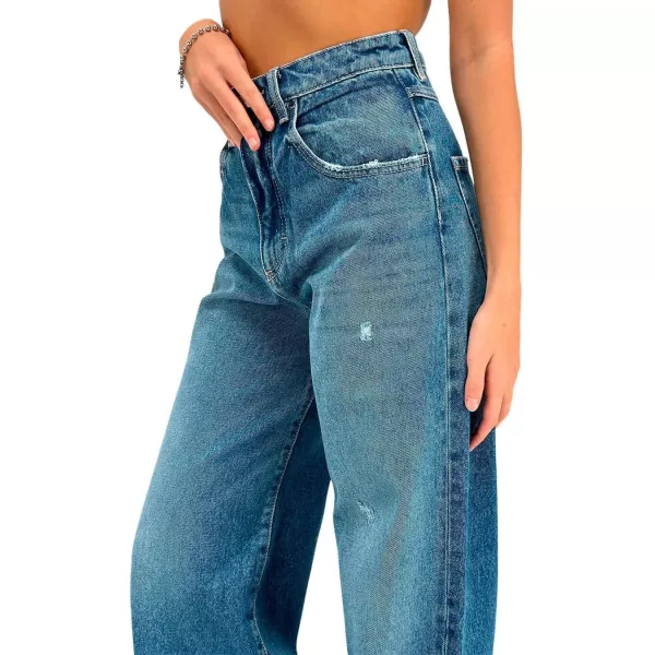 Womens Poppy Wide Leg JeansMedium