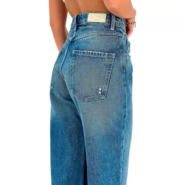 Womens Poppy Wide Leg JeansMedium