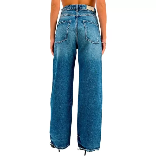 Womens Poppy Wide Leg JeansMedium