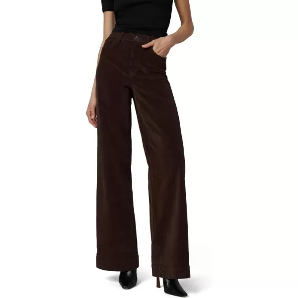 Joes Womens The Mia High Rise Wide Leg JeanCoffee Bean Corduroy