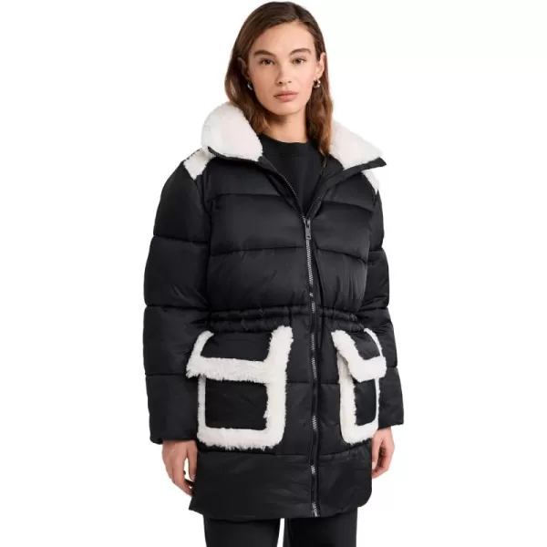 UGG Womens Amal Plushseam Puffer CoatBlack