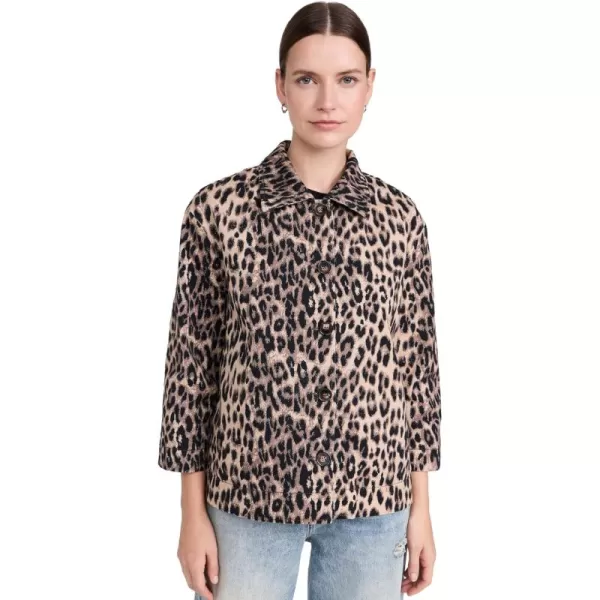 Womens Bessie JacketBrown Baum Leopard