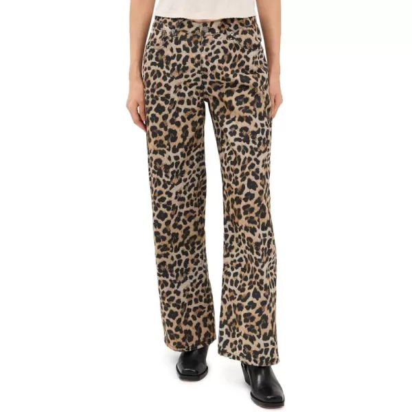 Womens Leopard Wash Release JeansLeopard Wash