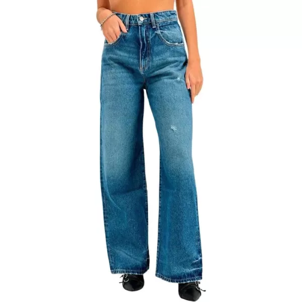 Womens Poppy Wide Leg JeansMedium