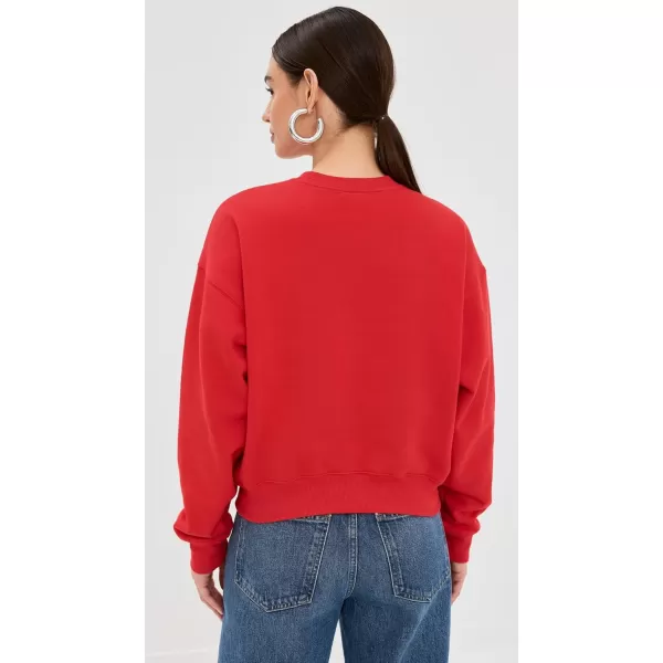 imageGood American Womens Brushed Fleece Crew Sweatshirt New YorkGrenadine003