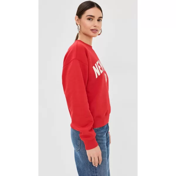 imageGood American Womens Brushed Fleece Crew Sweatshirt New YorkGrenadine003