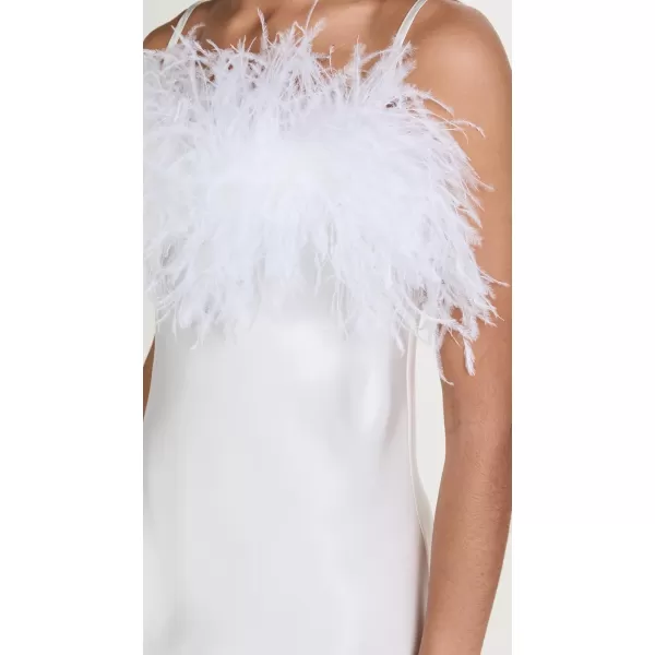 imageSleeper Womens Boheme Slip Dress with FeathersWhite