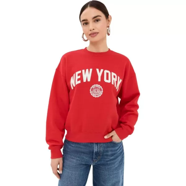 imageGood American Womens Brushed Fleece Crew Sweatshirt New YorkGrenadine003