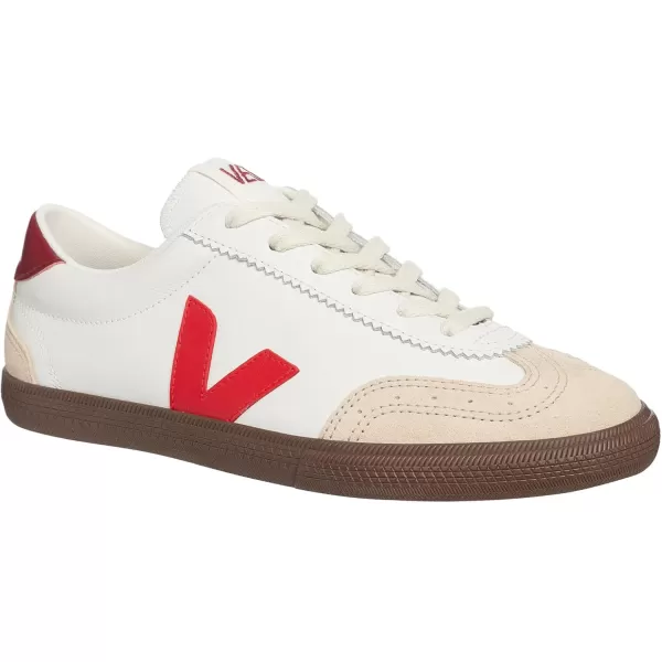 imageVeja Women Volley Sneakers White  AquaWhite  Pekin  Bark