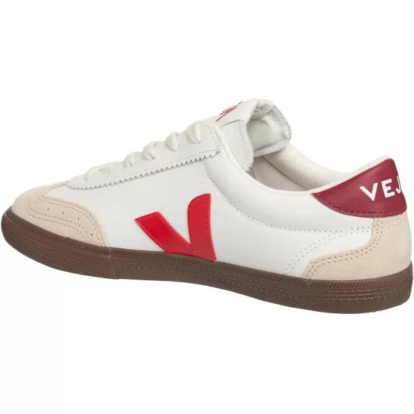 imageVeja Women Volley Sneakers White  AquaWhite  Pekin  Bark