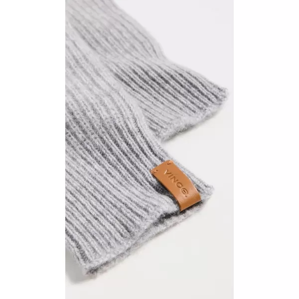 imageVince Womens Boiled Cashmere Fingerless Rib Knit GloveHeather Grey