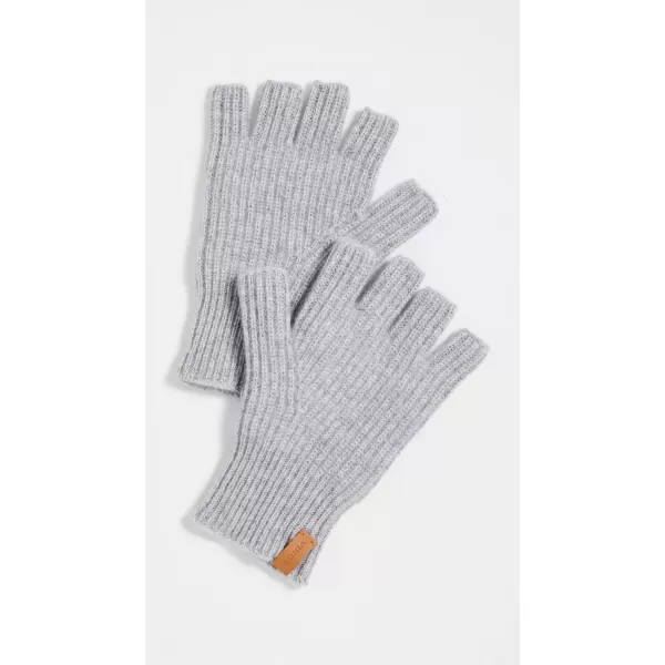 imageVince Womens Boiled Cashmere Fingerless Rib Knit GloveHeather Grey