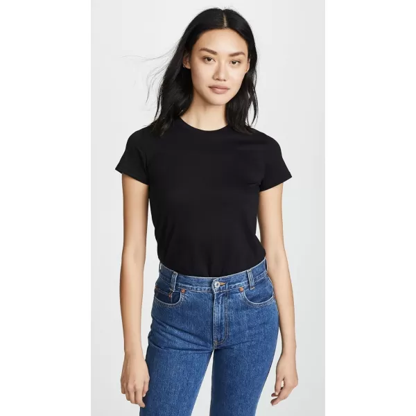 imageVince Womens Essential Crew TeeBlack