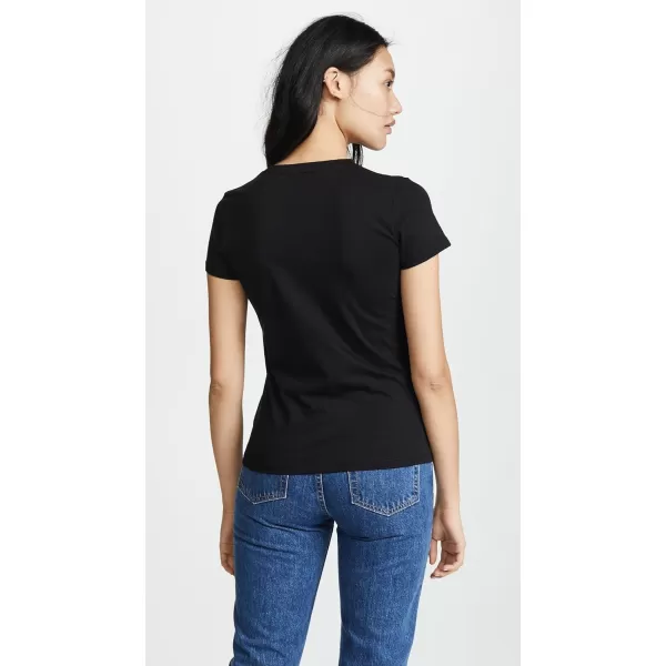 imageVince Womens Essential Crew TeeBlack